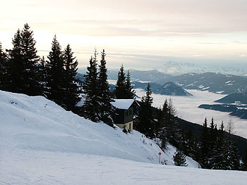 Nature, House, Slope, Descent, Ate, Ski Resort HD wallpaper