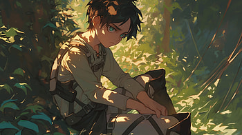 Eren - AOT, Eren Yeager, Attack on Titan, AI Art, Anime HD wallpaper