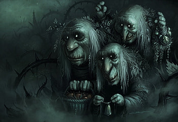 Hubble, Bubble ....., crones, cg, fantasy, witches HD wallpaper