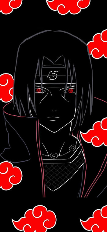 Itachi Uchiha, amoled, Naruto HD phone wallpaper