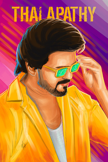 Thalapathy Vijay, orange, beast HD phone wallpaper