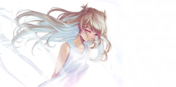 Attitude, anime girl, blonde, art HD wallpaper