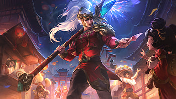 Firecracker Xin Zhao, game, riotgames, lol, leagueoflegends HD wallpaper