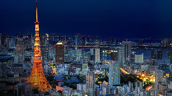 Japan Skyline, View Tokyo Tower HD wallpaper