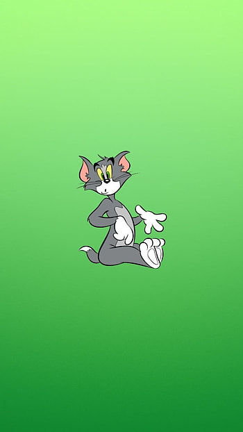 Tom And Jerry, Green Background HD phone wallpaper