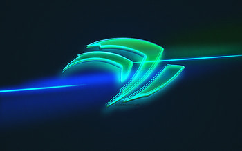 Nvidia logo, light art, Nvidia emblem, blue light line background, Nvidia neon logo, creative art, Nvidia HD wallpaper