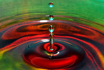 Colorful Splash, drop, water, color, splash HD wallpaper