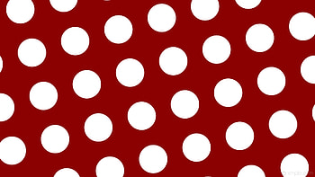 red polka dots white spots dark red HD wallpaper