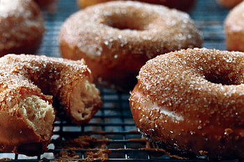 Coffee glazed, Donuts HD wallpaper