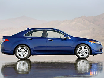 Auto, Mountains, Acura, Cars, Reflection, Side View, Style, Akura, Tsx, V6, Wet Asphalt HD wallpaper
