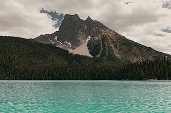 Landscape, Nature, Trees, Clouds, Mountain, Lake HD wallpaper