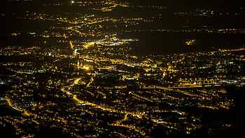 Cities, City, Lights, Dark, Night City HD wallpaper