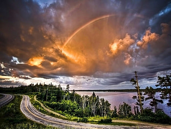Rainbow, sky HD wallpaper
