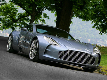 Nature, Aston Martin, Cars, Front View, 2009, One-77 HD wallpaper