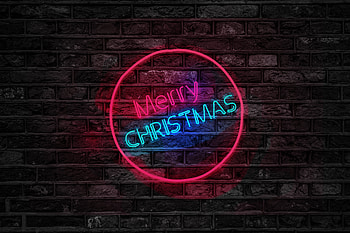 Christmas, Words, Wall, Backlight, Illumination, Inscription HD wallpaper
