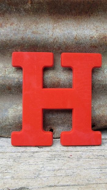 H Name, Red HD phone wallpaper