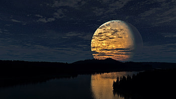 Moon, Space HD wallpaper