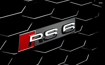 audi rs6 badge, grill, badge, car, audi HD wallpaper