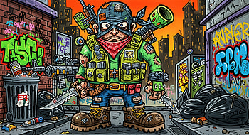 Neon Alley Mercenary —, Mercenary, Soldier HD wallpaper