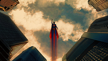Superman Flying Through Metropolis, superman-legacy, superman, david-corenswet, superheroes, dc-comics, movies, artwork, digital-art HD wallpaper