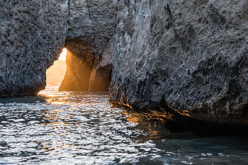 Nature, Water, Sea, Rock, Cave, Sunlight HD wallpaper