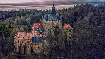 Kriebstein Castle Saxony, medieval, building, architecture, forest, castles HD wallpaper