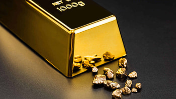 Gold bar , U quality, Precious metal aesthetics, Luxury visuals HD wallpaper