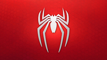 Spiderman Logo Background, spiderman, movies, super-heroes, logo, red HD wallpaper