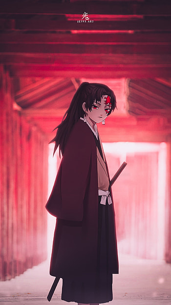 YORIICHI 太陽, tomioka, art, kimetsunoyaiba, tanjiro, demonslayer, kokushibo, demon, anime HD phone wallpaper