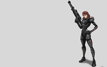 Women video games Mass Effect artwork Mass Effect 3 FemShep Commander Shepard simple background | | 314608 | UP HD wallpaper