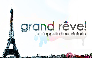 Grand reve!, words, eiffel tower, architecture, sayings HD wallpaper