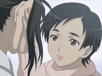 Saya x Haji, long hair, beauty, nice, hagi, short hair, couple, bloodplus, male, female, otonashi, sweet, otonashi saya, girl, beautiful, black hair, anime girl, saya otonashi, boy, anime, pretty, blood plus, anime couple, saya, lovely, haji, guy HD wallpaper