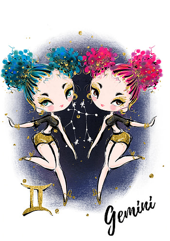 Gemini zodiac sign, Ivy's inventions HD phone wallpaper