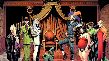 Aquaman, Comics, Death Of The Family, Green Lantern, Joker, Penguin (Dc Comics), Riddler (Dc Comics), Superman, Two Face, Wonder Woman HD wallpaper