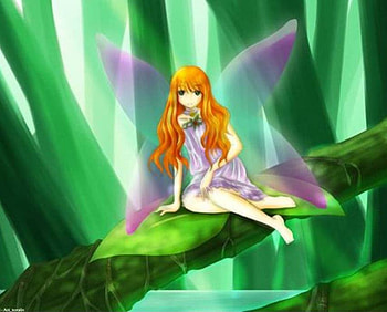 Fairy Child, fairy, plant, child HD wallpaper