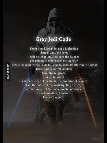 Grey Jedi Code HD phone wallpaper