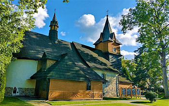 Church in Poland, Christianity, wooden, Poland, church HD wallpaper