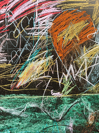 Chalk marks, board, colorful HD phone wallpaper