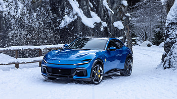 Ferrari Purosangue Luxury Crossover, Car, Blue Car HD wallpaper
