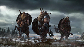 Fantasy dwarf, Viking warrior, Bearded hero, Epic battles HD wallpaper