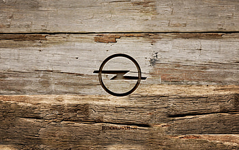 Opel wooden logo, , wooden backgrounds, cars brands, Opel logo, creative, wood carving, Opel HD wallpaper