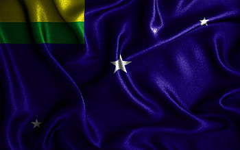 Lages flag, , silk wavy flags, brazilian cities, Day of Lages, Flag of Lages, fabric flags, 3D art, Lages, cities of Brazil, Lages 3D flag HD wallpaper