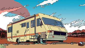 Breaking Bad Van , breaking-bad, tv-shows, artist, artwork, digital-art HD wallpaper