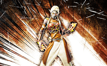 Ember, grunge art, Fortnite Battle Royale, Fortnite characters, Ember Skin, brown abstract rays, Fortnite, Ember Fortnite HD wallpaper