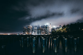 Cities, Night, Architecture, Building, Skyscrapers HD wallpaper