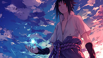 Sasuke Uchiha with Sharingan and Chidori - Anime, Anime, Naruto, Sasuke Uchiha, Sharingan (Naruto), Chidori (Naruto) HD wallpaper
