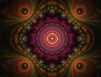 Artwork, fractal, pattern, mandala, kaleidoscope HD wallpaper
