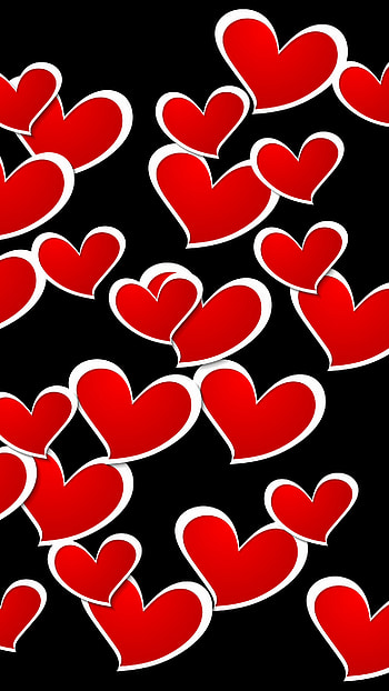 Heart Shape, Hearts, Red Hearts HD phone wallpaper
