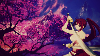 Anime - Fairy Tail Erza Scarlet Sword Girl Anime HD wallpaper