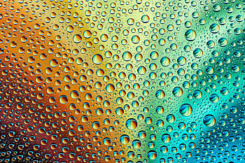 Droplets, gradient, surface HD wallpaper